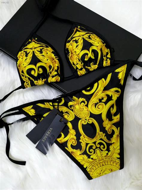 versace inspired swimsuit|versace bikini top.